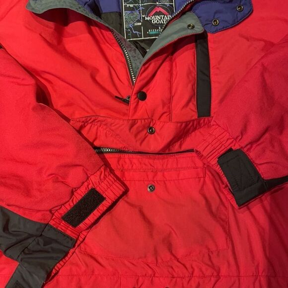 Mountain Goat Vintage 80’s 90’s Men’s Lg Pullover Anorak Ski Coat - Picture 3 of 11